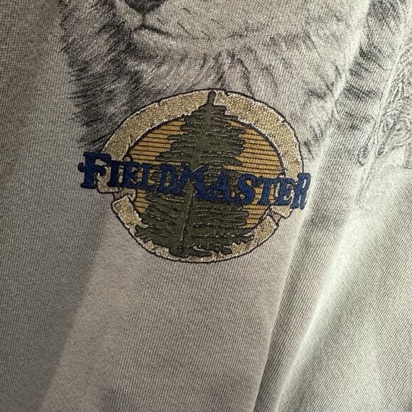 Vintage Fieldmaster sweatshirt Crewneck Nature Wolf Outdoorsmen Size XL - Picture 4 of 11